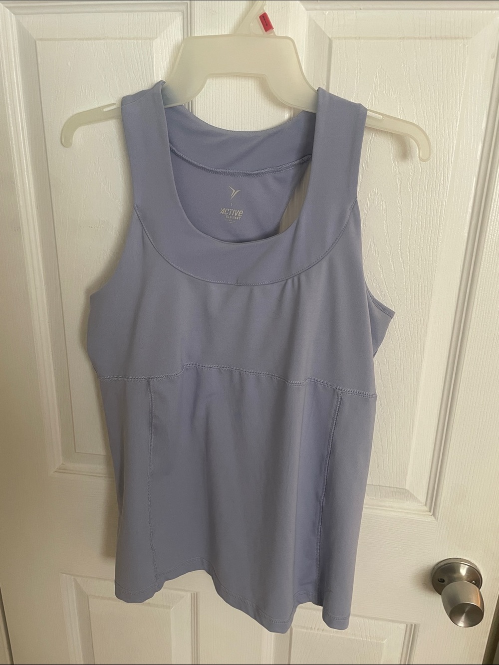 Active USA Lavender Scoop Neck Performance Tank